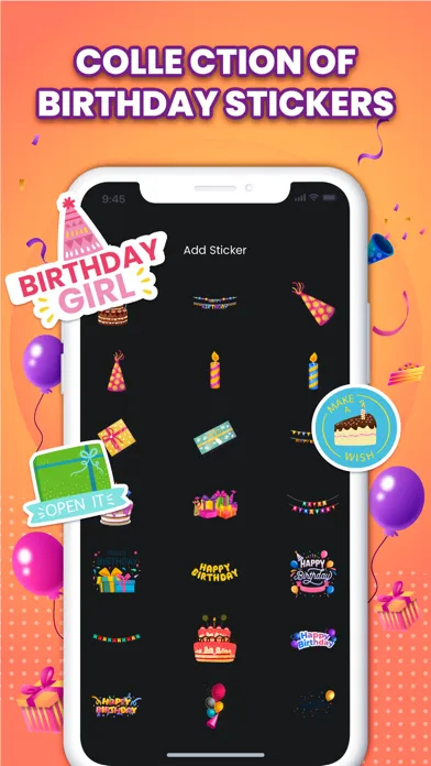 Birthday Photo Video Maker Ekran Görüntüleri