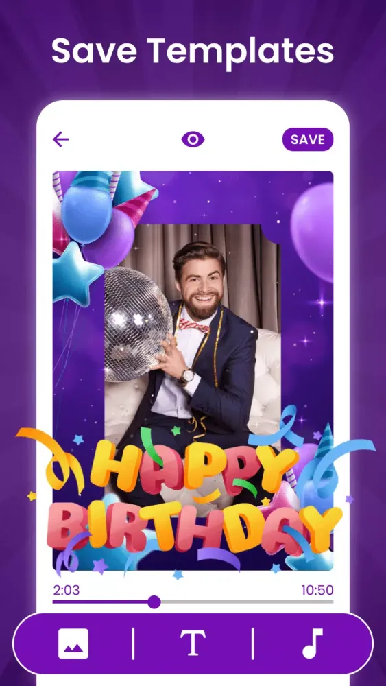صور Birthday Reel Maker