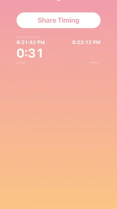 Birthsmarter Contraction Timer Screenshots