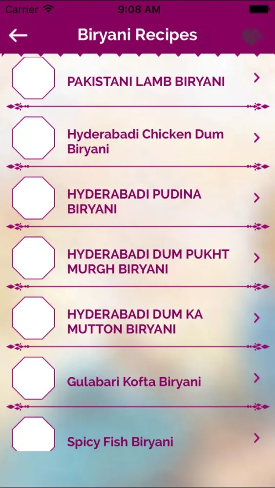 Captures d'écran de Biryani Recipes - Non Veg Meat & Chicken Food 2017