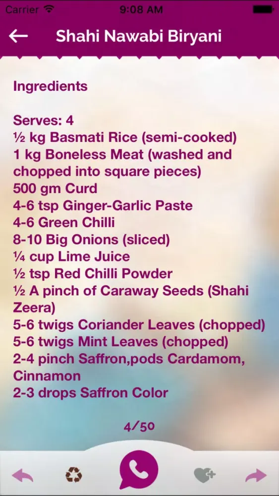 Captures d'écran de Biryani Recipes - Non Veg Meat & Chicken Food 2017