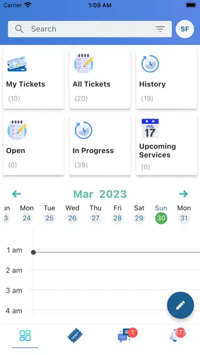 Ảnh chụp màn hình của Nurvu Ticketing
