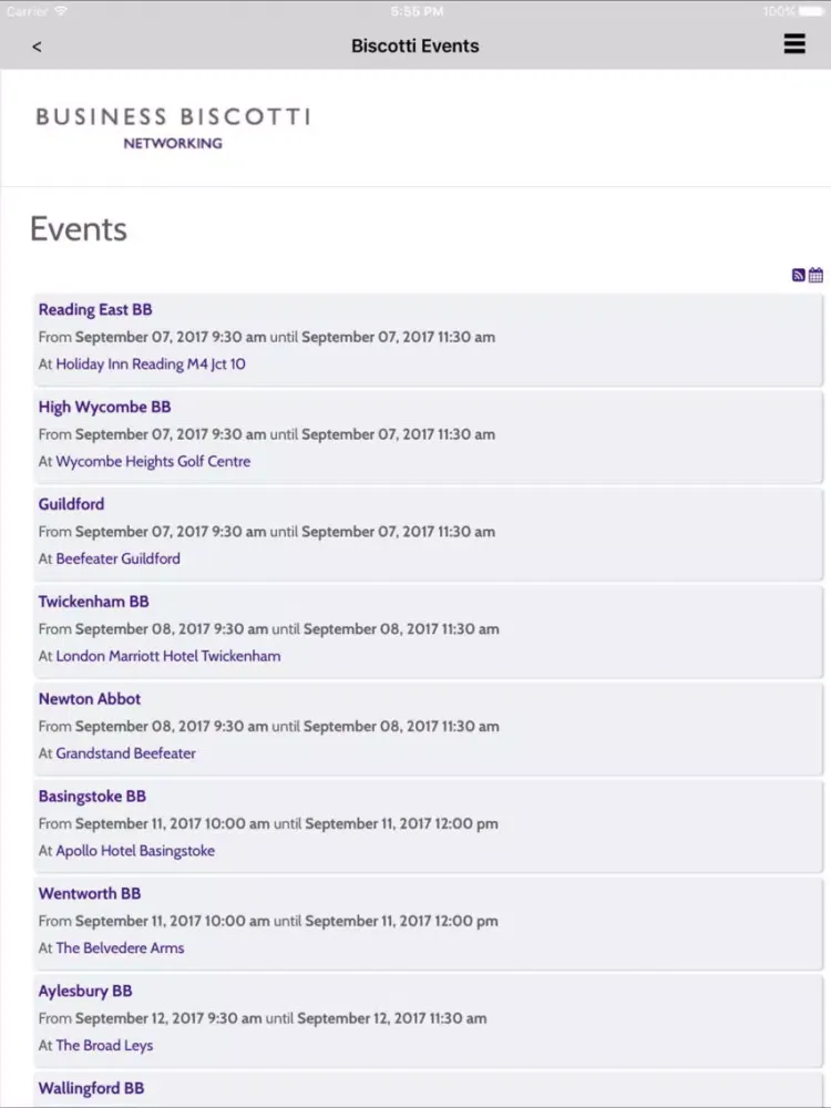 Capturas de pantalla de Business Biscotti Networking iPad 