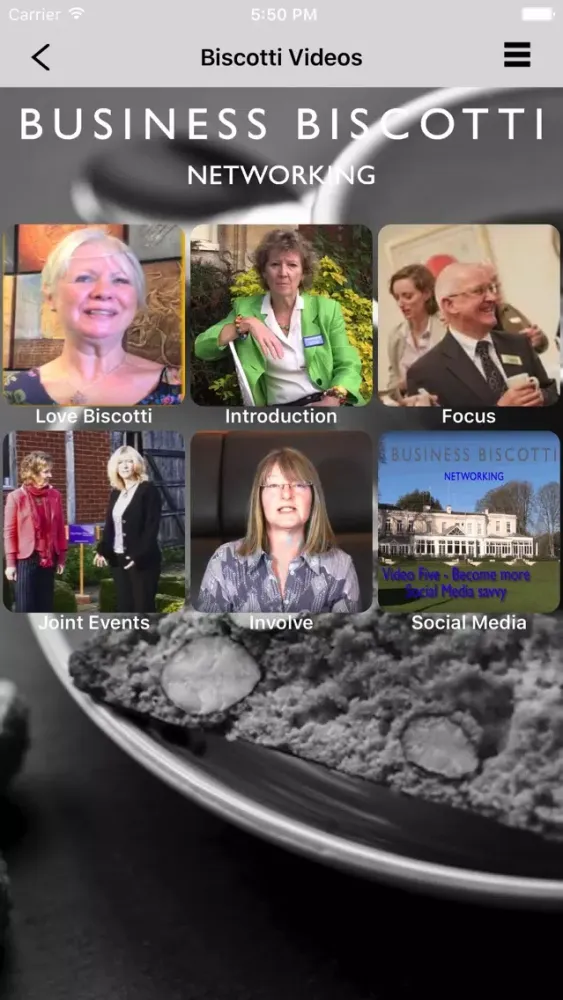 Capturas de pantalla de Business Biscotti Networking