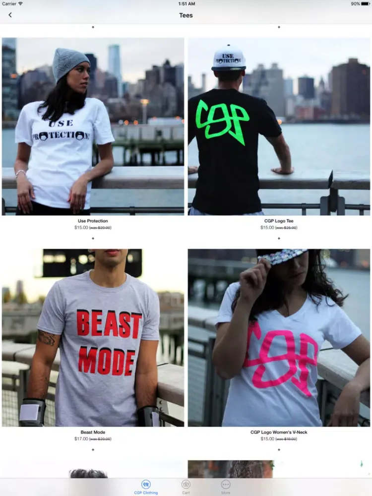 Capturas de pantalla de CGP Clothing iPad 