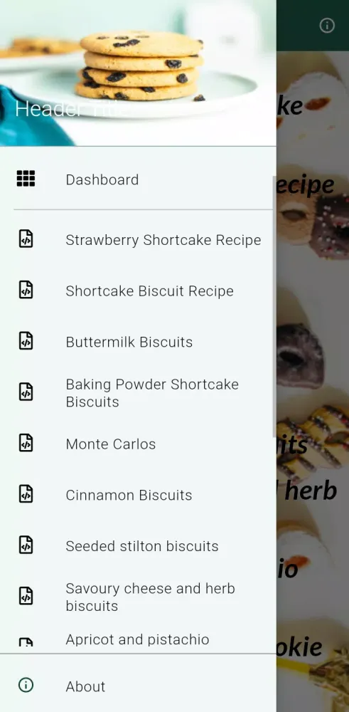 Tangkapan skrin Biscuits & Short Cake Recipes