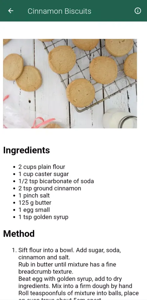 Tangkapan skrin Biscuits & Short Cake Recipes