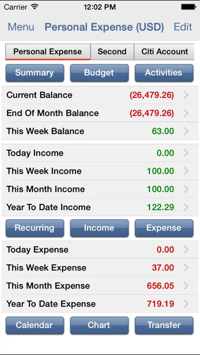 Capturas de pantalla de EZ Expense Manager