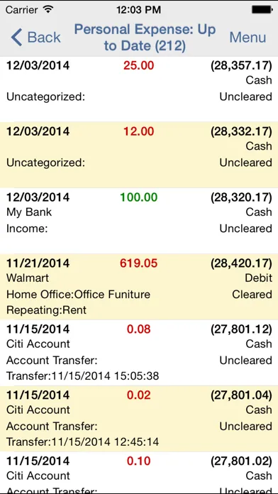 Capturas de pantalla de EZ Expense Manager