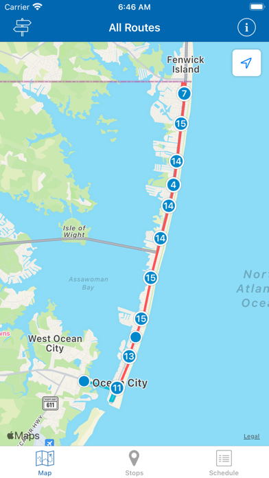 Captures d'écran de OCMD Beach Bus