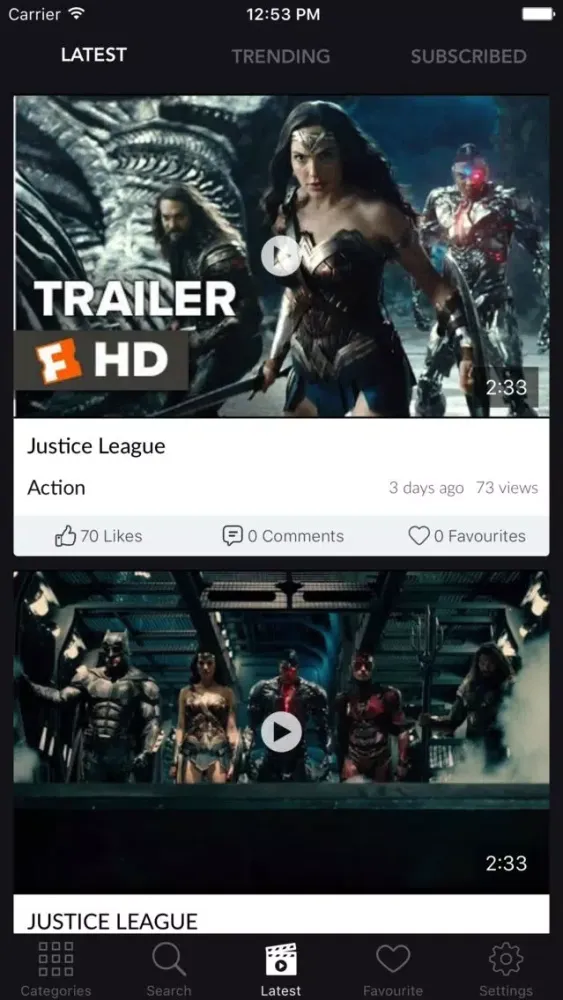Hollywood Movie Trailers Screenshots