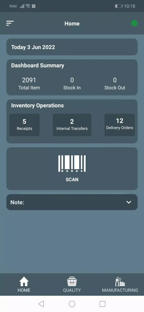 Zrzuty ekranu Advanced WMS for Odoo
