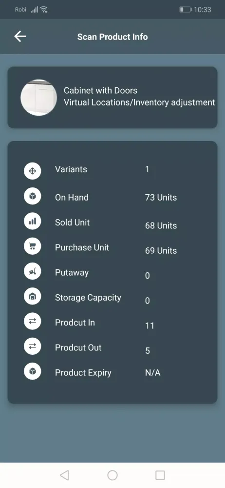 Zrzuty ekranu Advanced WMS for Odoo