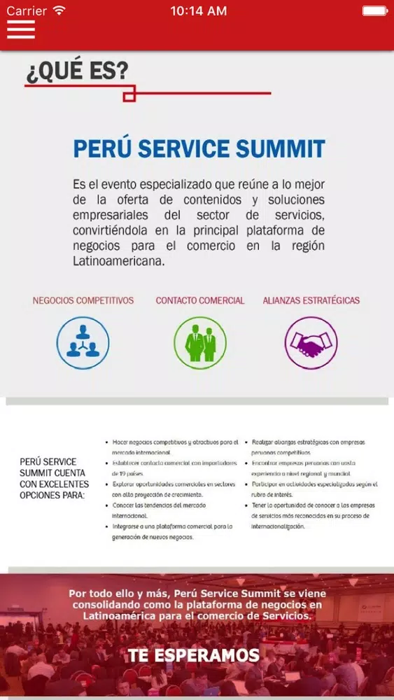 Peru Service Summit स्क्रीनशॉट