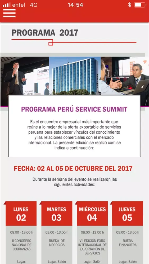 Peru Service Summit 스크린샷
