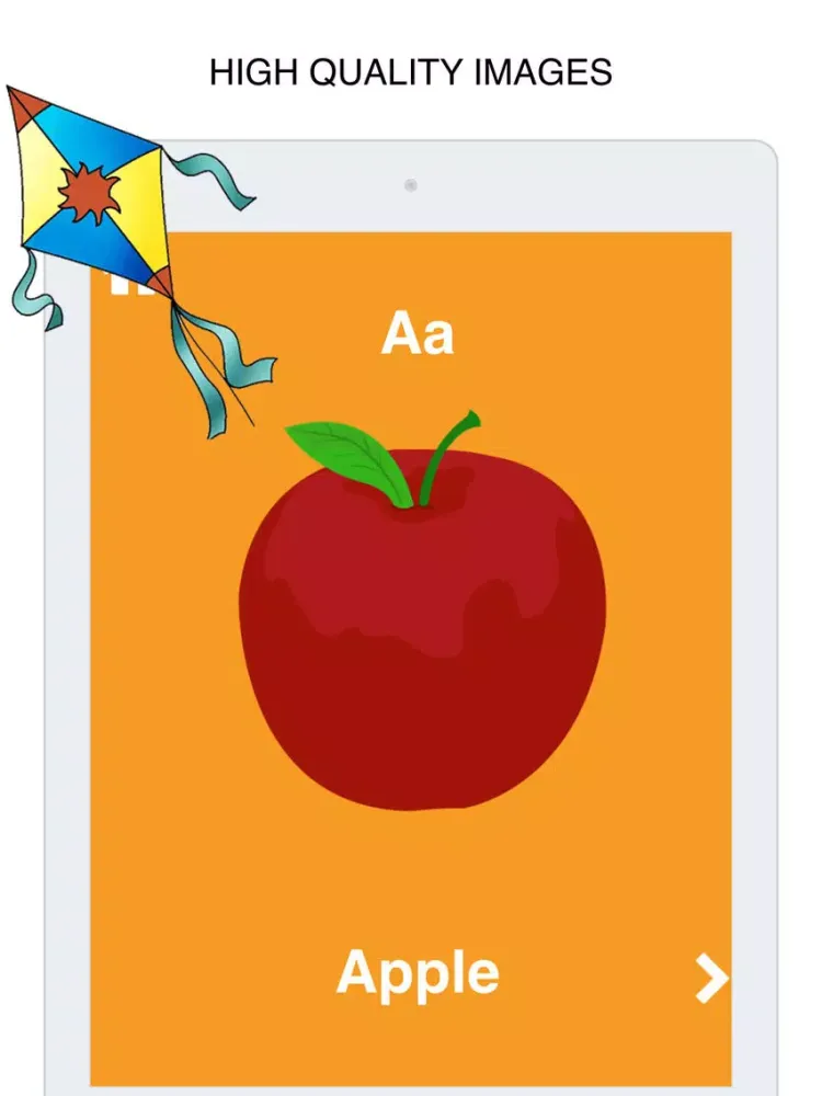 Ảnh chụp màn hình của Alphabets: Flashcards app for babies & preschool iPad 