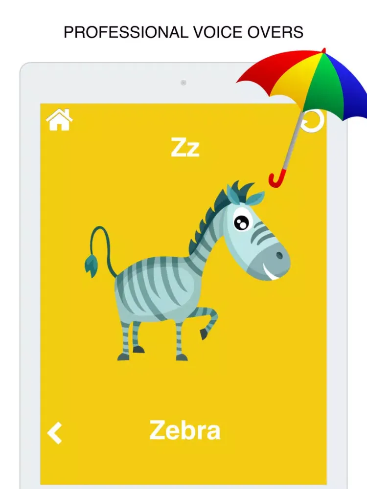 Ảnh chụp màn hình của Alphabets: Flashcards app for babies & preschool iPad 