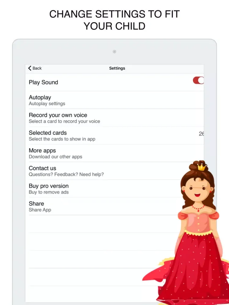 Ảnh chụp màn hình của Alphabets: Flashcards app for babies & preschool iPad 