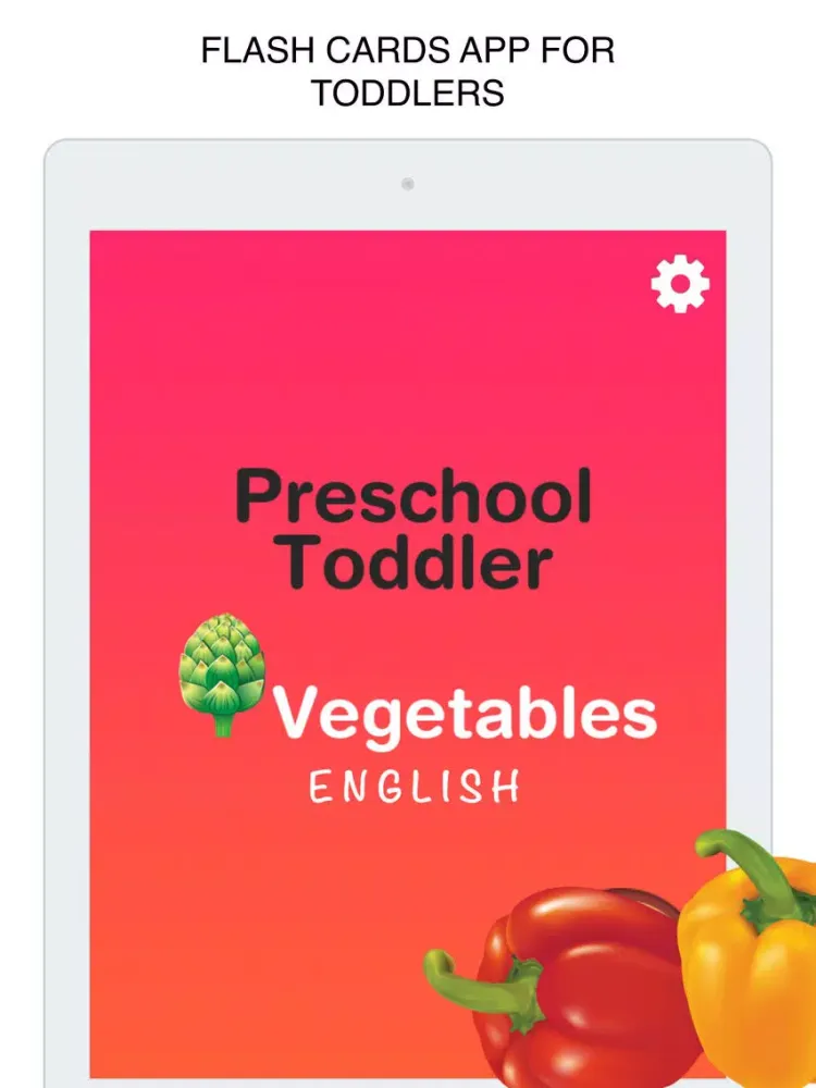 Vegetables Flashcard for babies and preschool Pro iPad  سکرین شاٹس