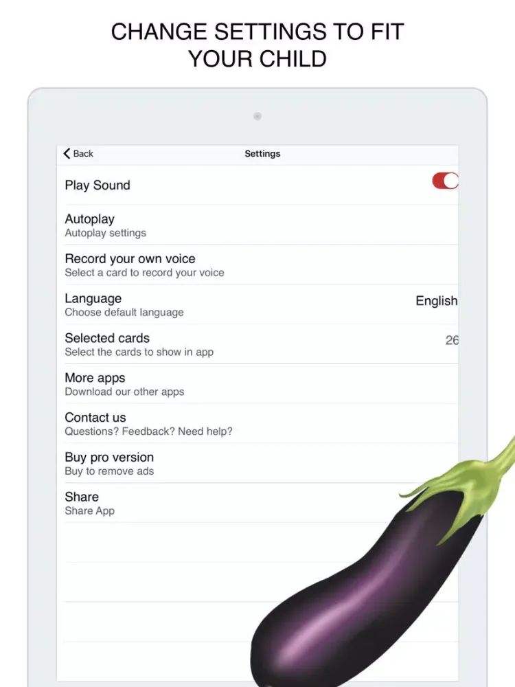 Vegetables Flashcard for babies and preschool Pro iPad  سکرین شاٹس