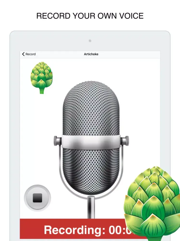 Vegetables Flashcard for babies and preschool Pro iPad  سکرین شاٹس