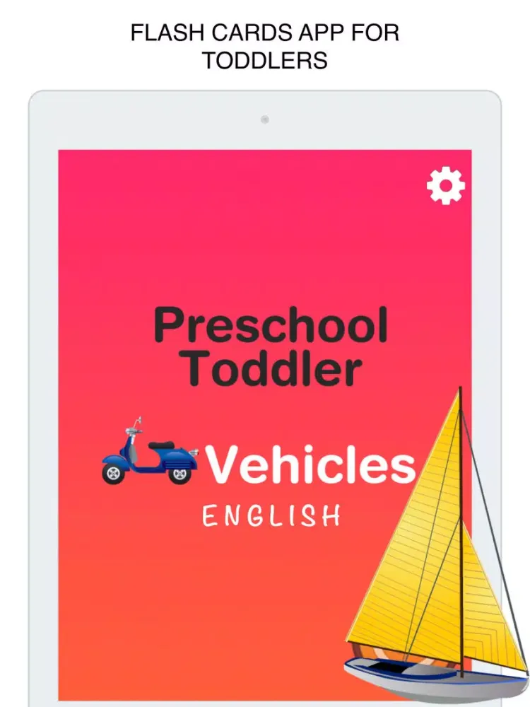 Vehicles Flashcard for babies and preschool Pro iPad  स्क्रीनशॉट