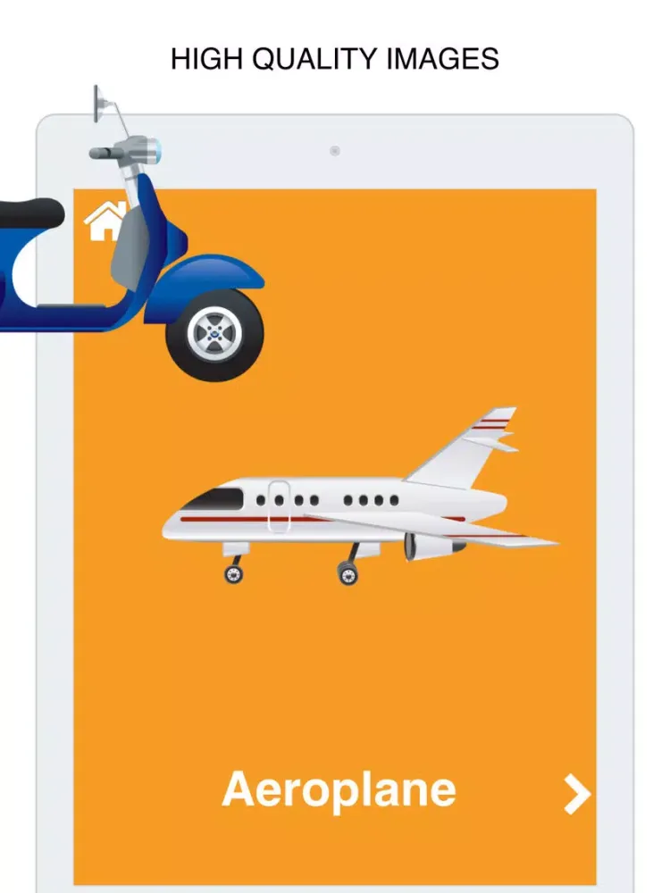 Vehicles Flashcard for babies and preschool Pro iPad  स्क्रीनशॉट