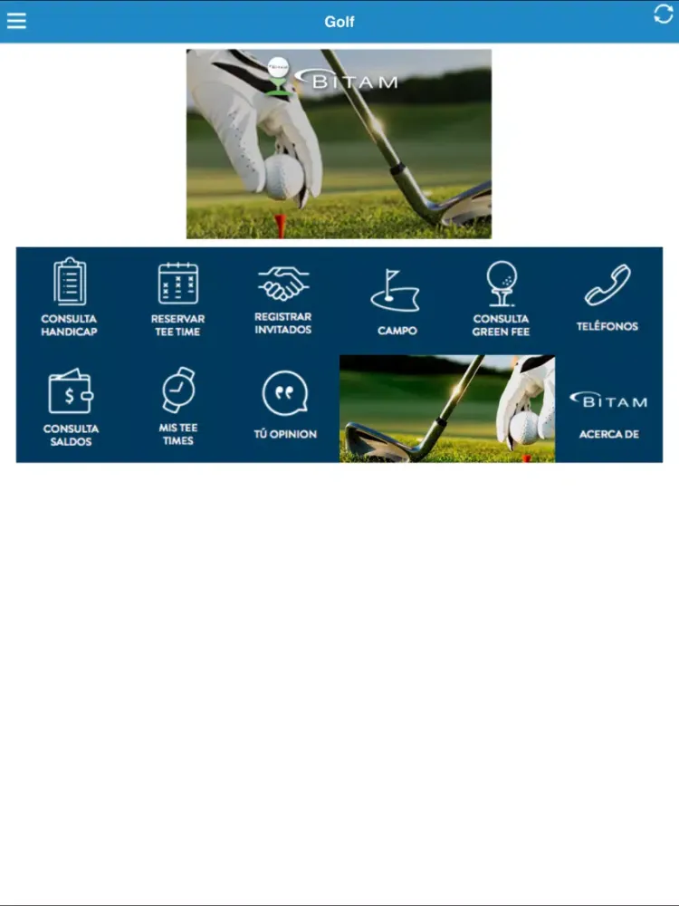 Golf Bitam iPad  Screenshots