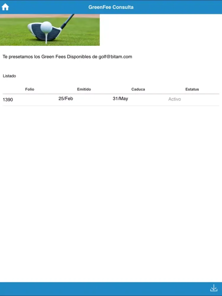 Golf Bitam iPad  Screenshots