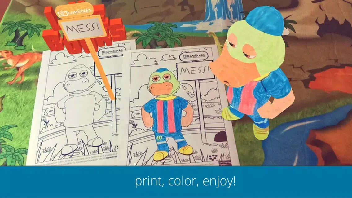 Capturas de tela do Live Coloring AR