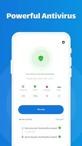Tangkapan layar BitBaan Mobile Security