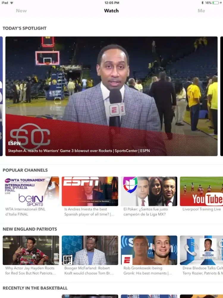Sports for YouTube iPad  স্ক্রিনশট