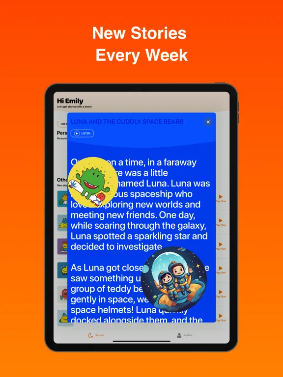 Children's Bedtime Story App iPad 应用截图