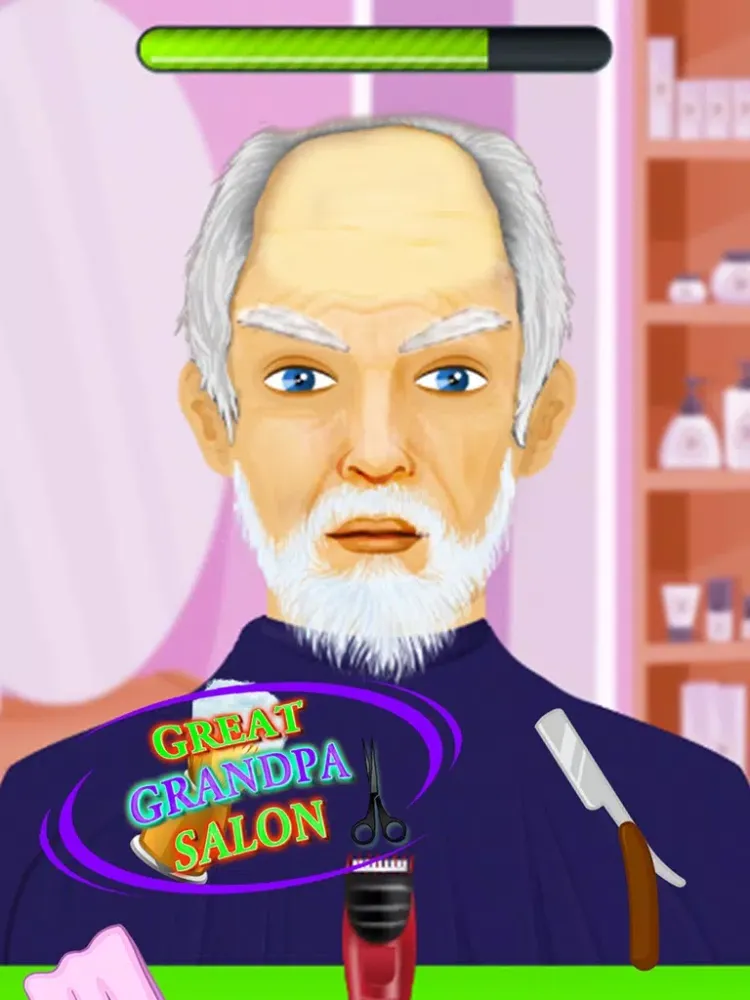 تصاویر Beard Salon Grandpa Makeover iPad 