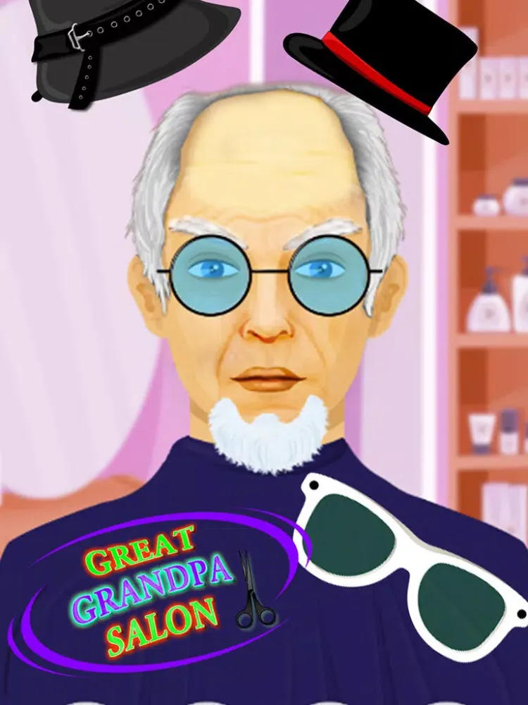 تصاویر Beard Salon Grandpa Makeover iPad 