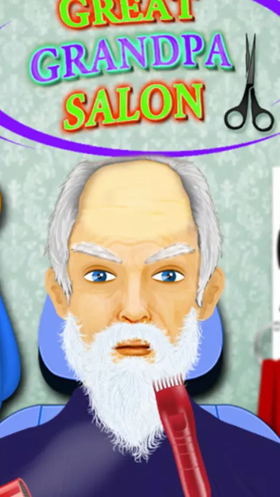 تصاویر Beard Salon Grandpa Makeover