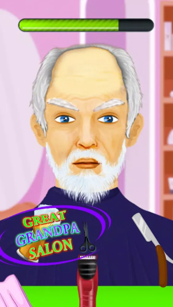 تصاویر Beard Salon Grandpa Makeover