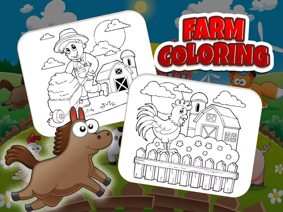 ภาพหน้าจอของ Colorful Diary: Coloring Farms iPad 
