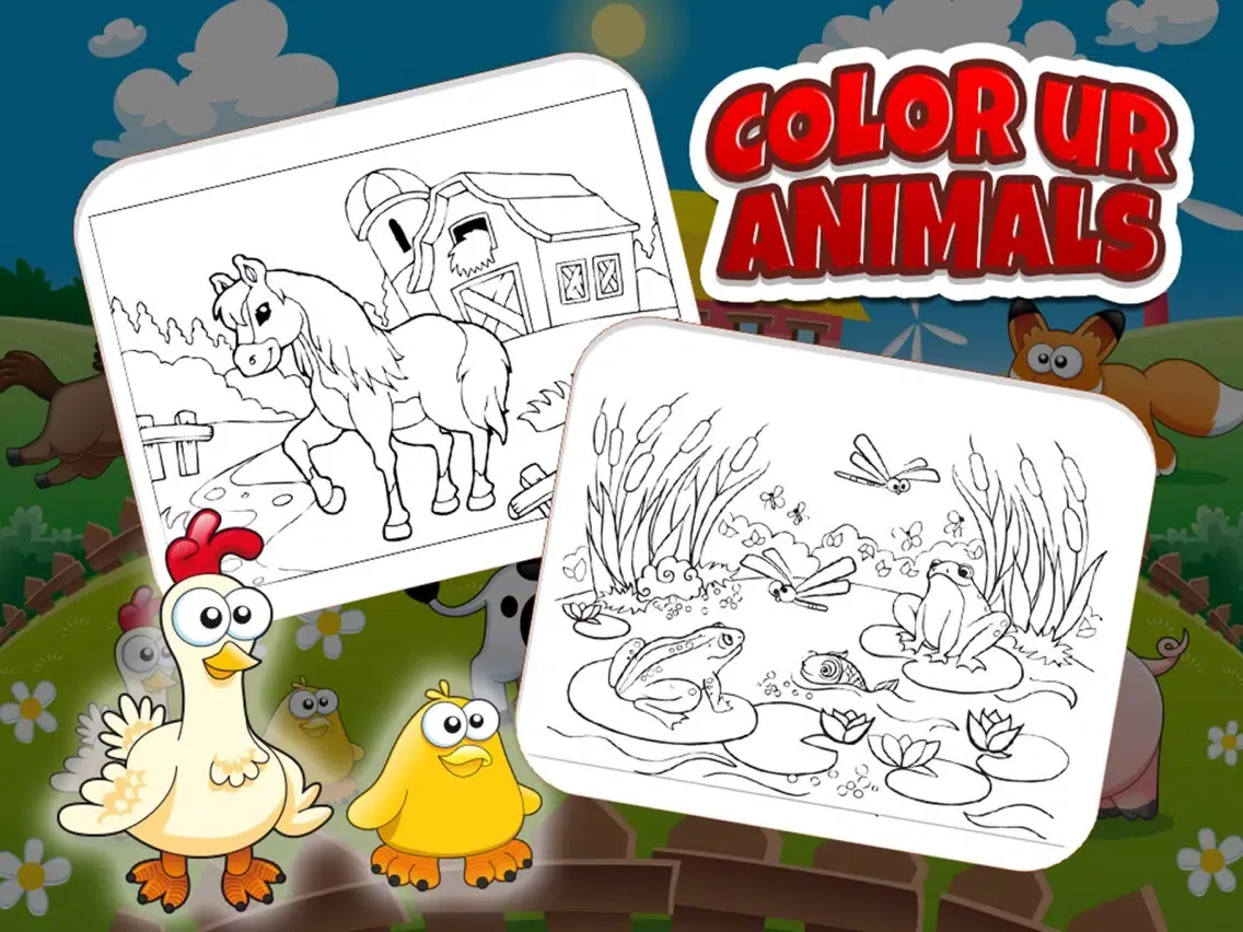 ภาพหน้าจอของ Colorful Diary: Coloring Farms iPad 