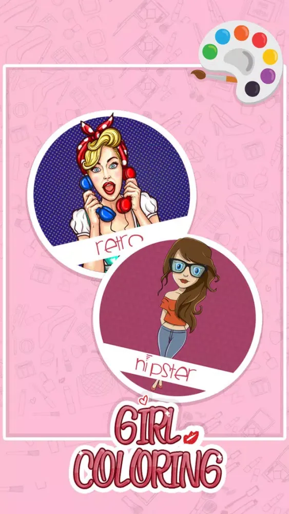 Girls Story : Coloring Book Screenshots