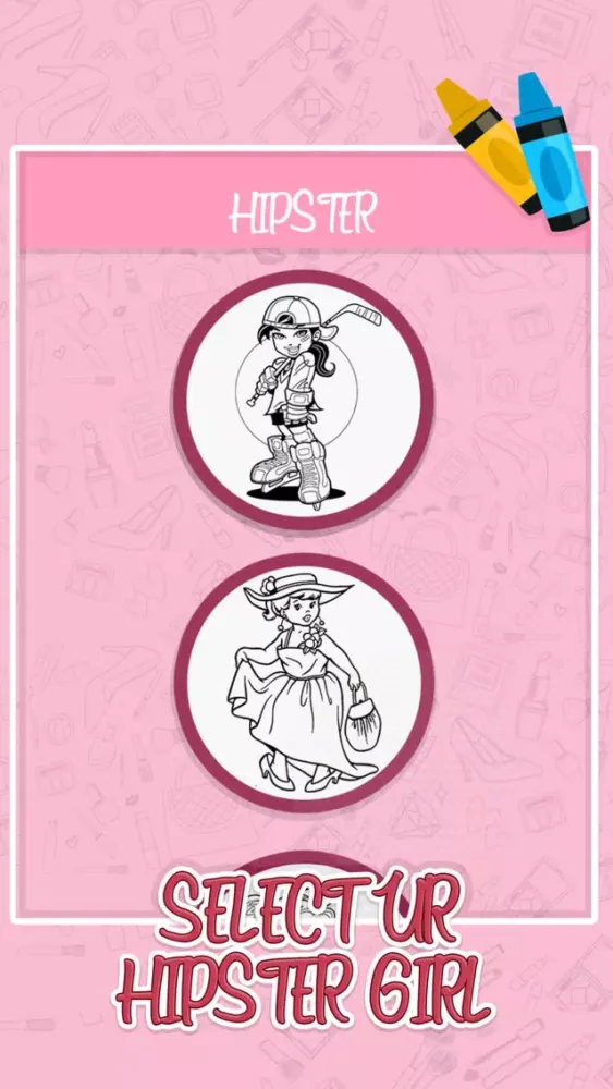 Girls Story : Coloring Book Screenshots