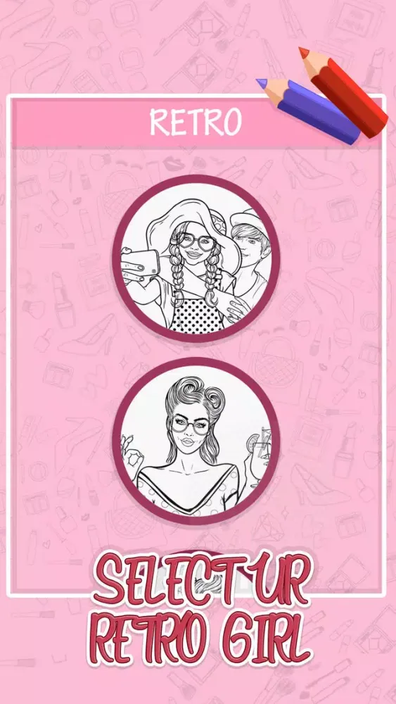 Girls Story : Coloring Book Screenshots