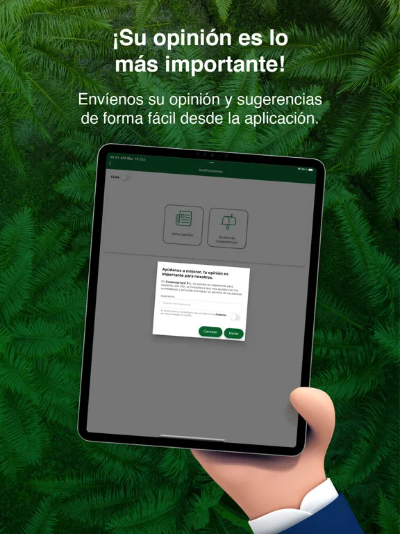 Tangkapan layar Coopeagropal R.L. iPad 