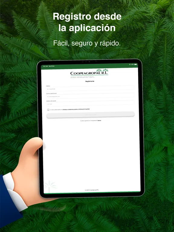 Tangkapan layar Coopeagropal R.L. iPad 