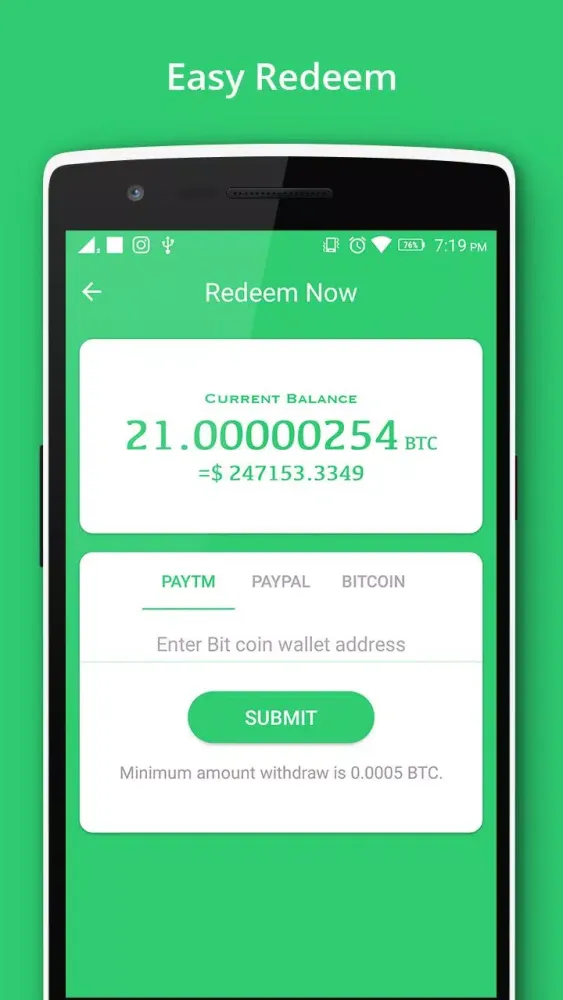 Bitcoin Miner - Claim Free BTC Screenshots