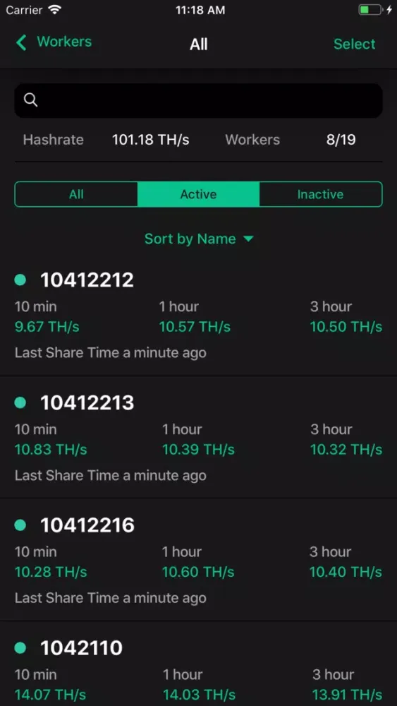 Tangkapan skrin Bitcoin.com Mining Pool