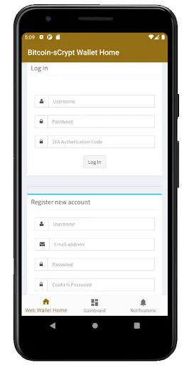 Screenshot di Bitcoin-sCrypt [BTCS] Wallet