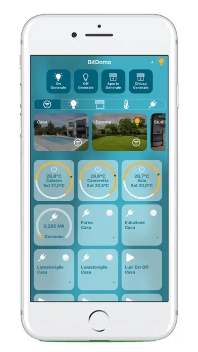 Tangkapan layar BitDomo - MyHome Domotica