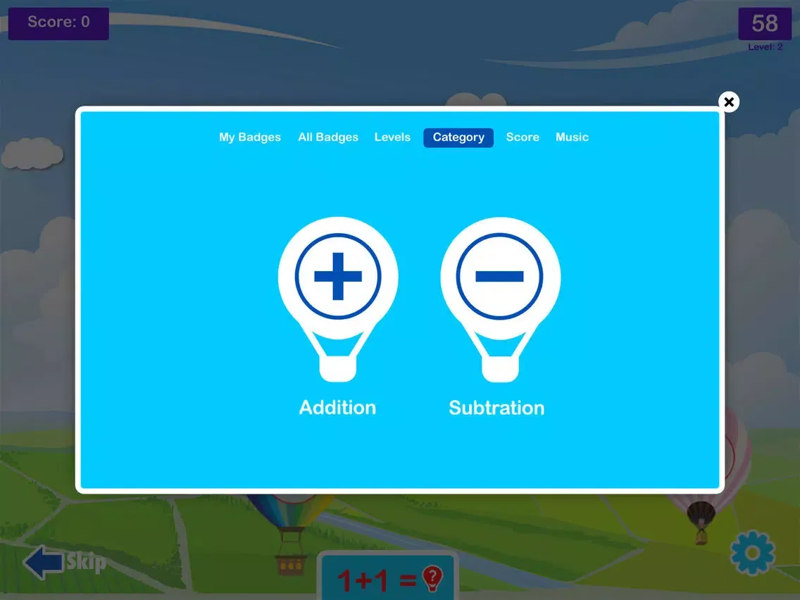 تصاویر Math Balloon Fun - KidsMedia iPad 