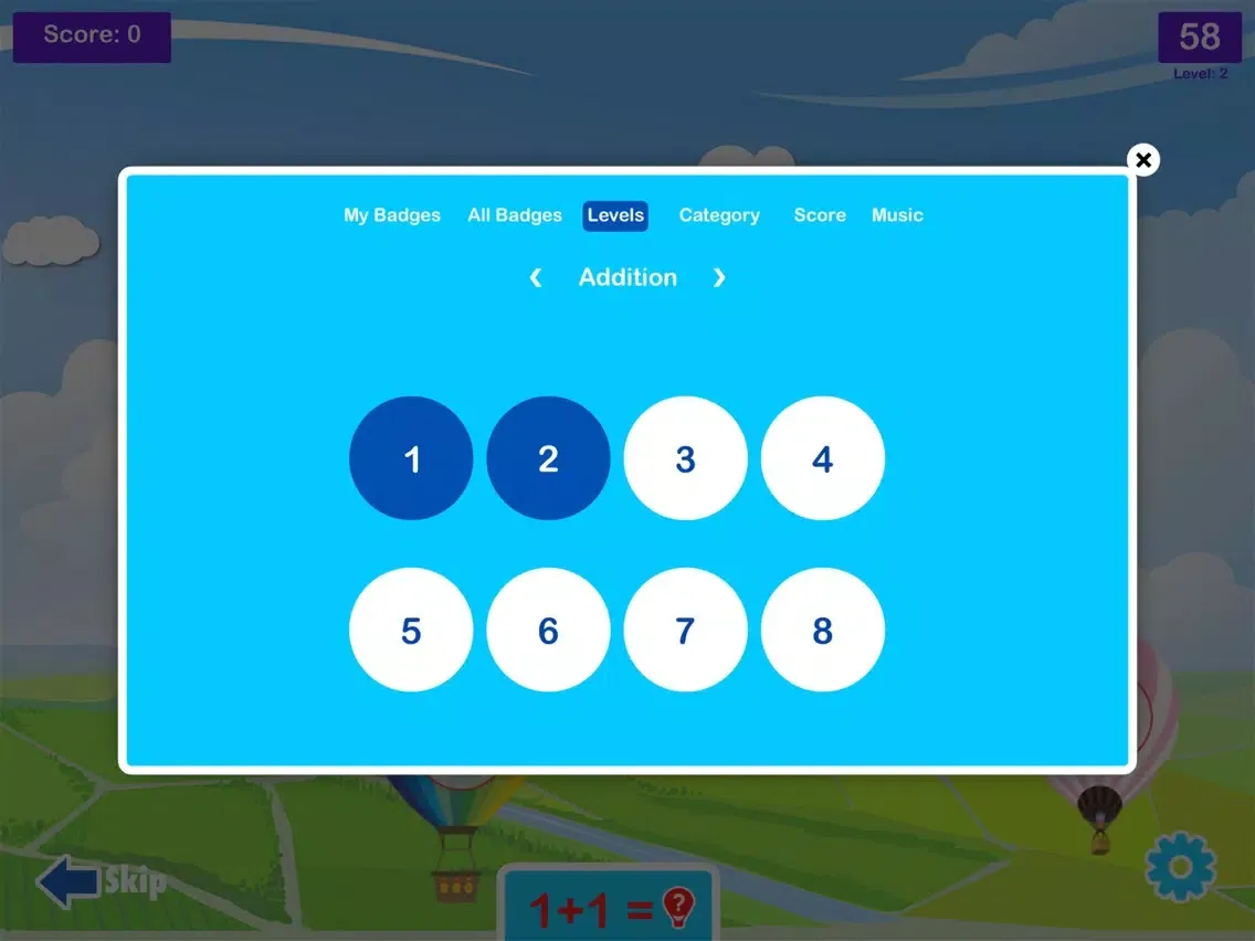 تصاویر Math Balloon Fun - KidsMedia iPad 